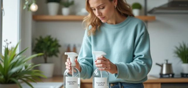 Alcool isopropylique ou alcool ménager : lequel choisir pour désinfecter efficacement ?